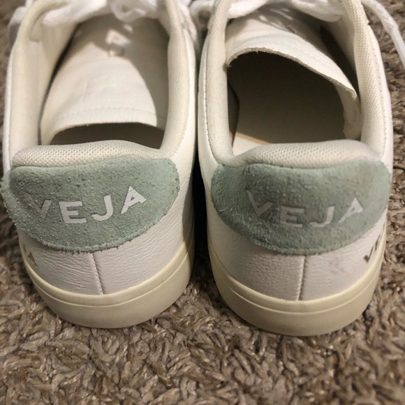 VEJA CAMPO CHROMEFREE LEATHER WHITE MATCHA sneakers - Picture 14 of 16